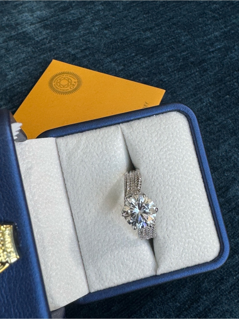 5 Carat Moissanite Eternity Ring 925 Sterling Silver Fashion. Size 8